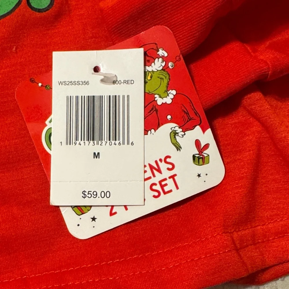 Dr. Seuss Grinchmas Kids Pajama Set - Red and Green
